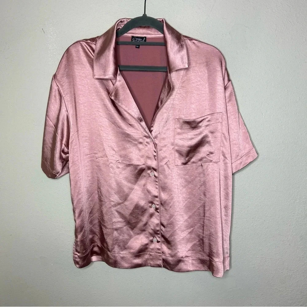 Soma Sensual Pajama Top Medium - Picture 1 of 5